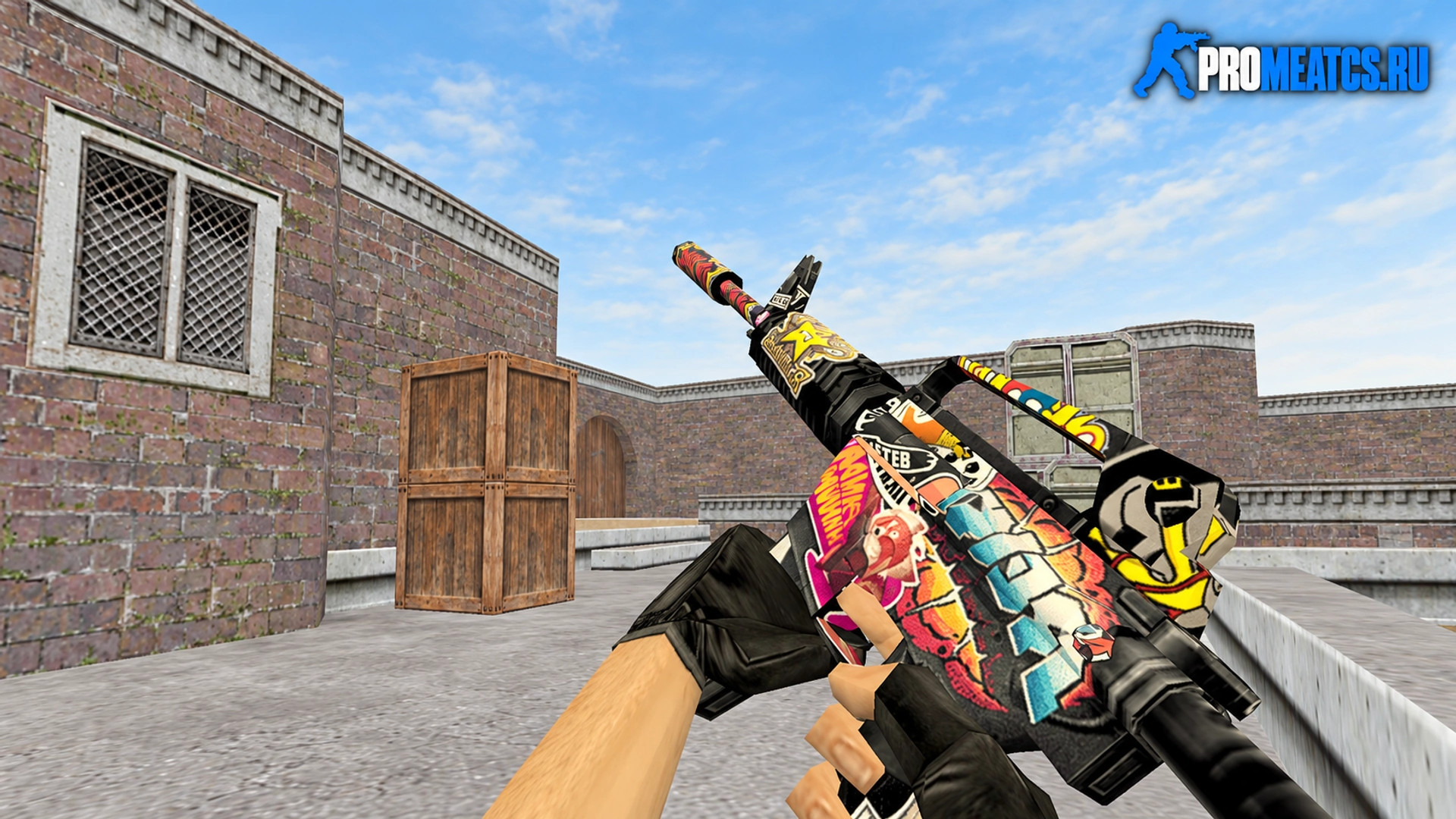 Модель M4A1 «Стикер» для CS 1.6