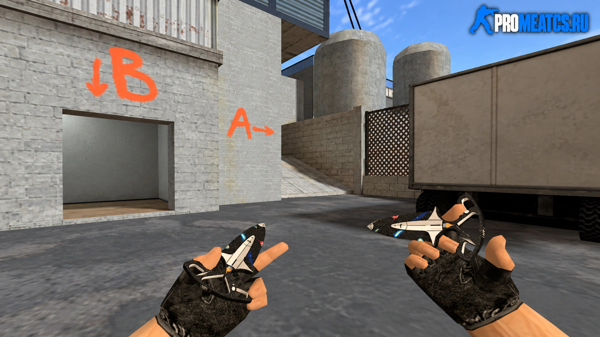 Модель Тычковый нож «Звездолёт» для CS 1.6