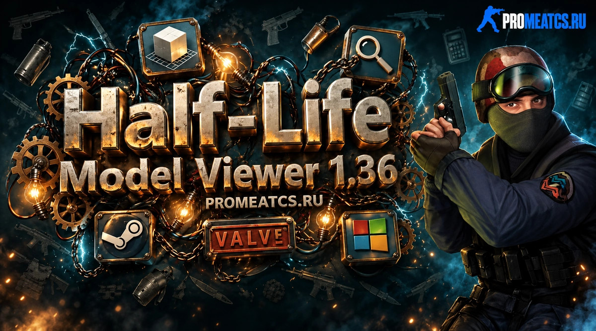 Half-Life Model Viewer Jed's v 1.36 RUS — для просмотра моделей CS 1.6