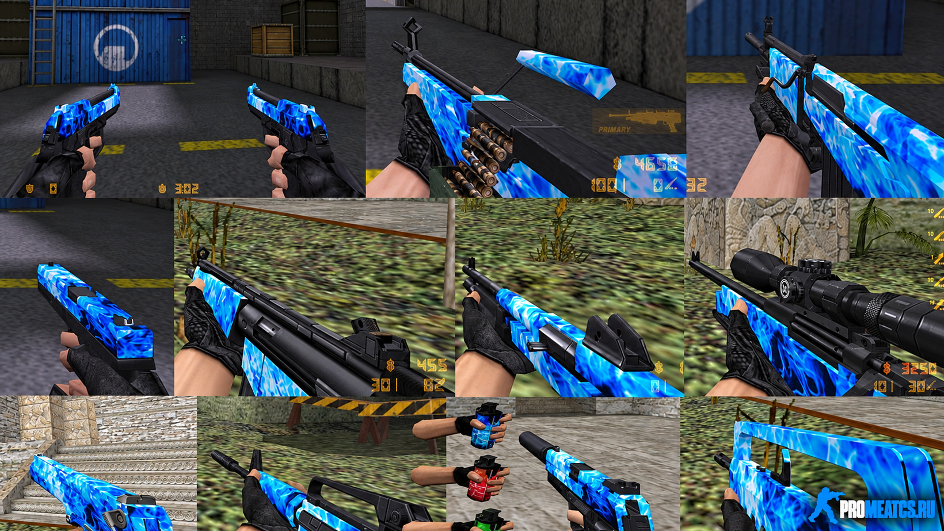 Пак моделей оружия «Ice Blast» для CS 1.6