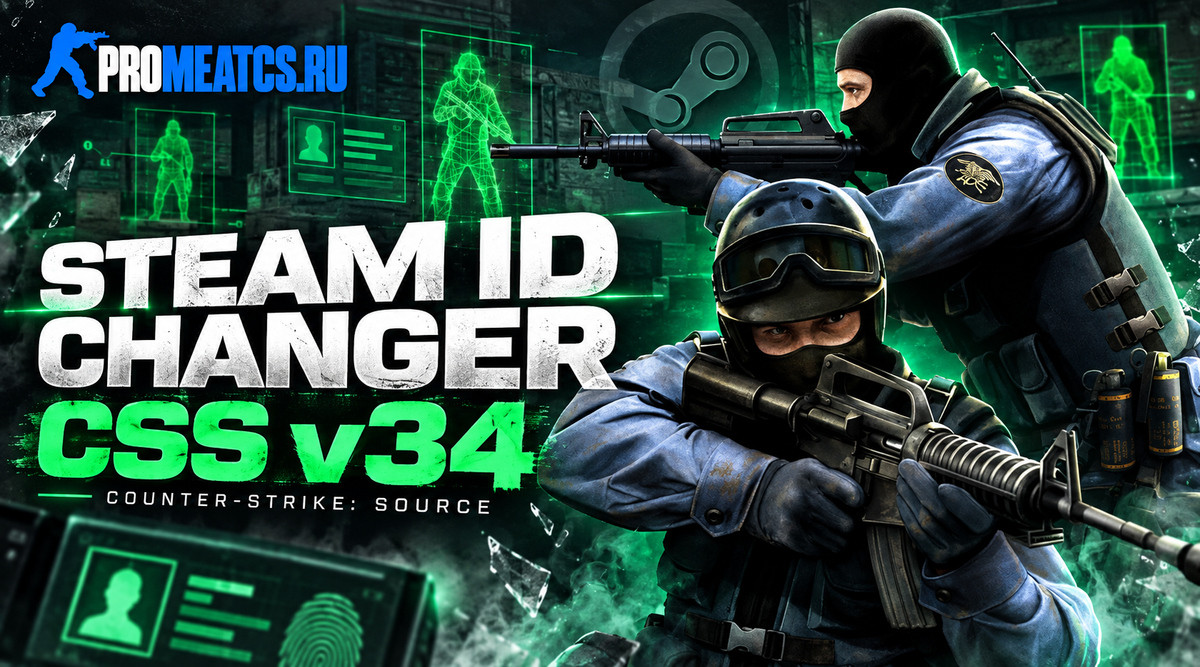 Антибан для CSS v34 — Steam ID Changer для КСС в34