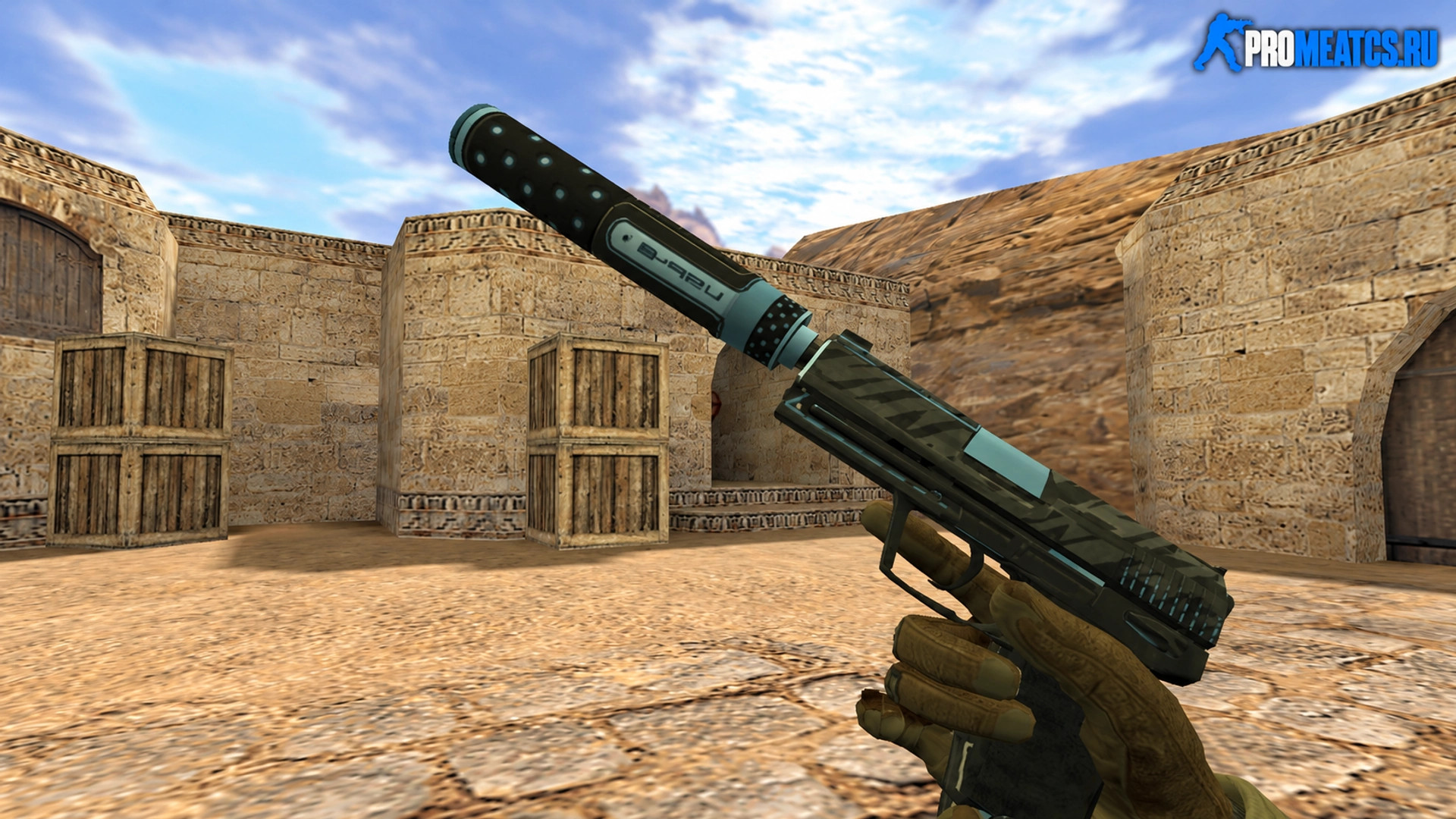 Модель USP Голубой Орион для CS 1.6